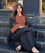 Elegant 2-Piece Embroidered Farshi Shalwar Set