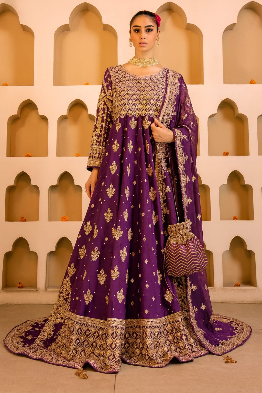 ✨ *Rang-e-Ishq Handwork Maxi Collection" – 4 Royal Shades of Elegance