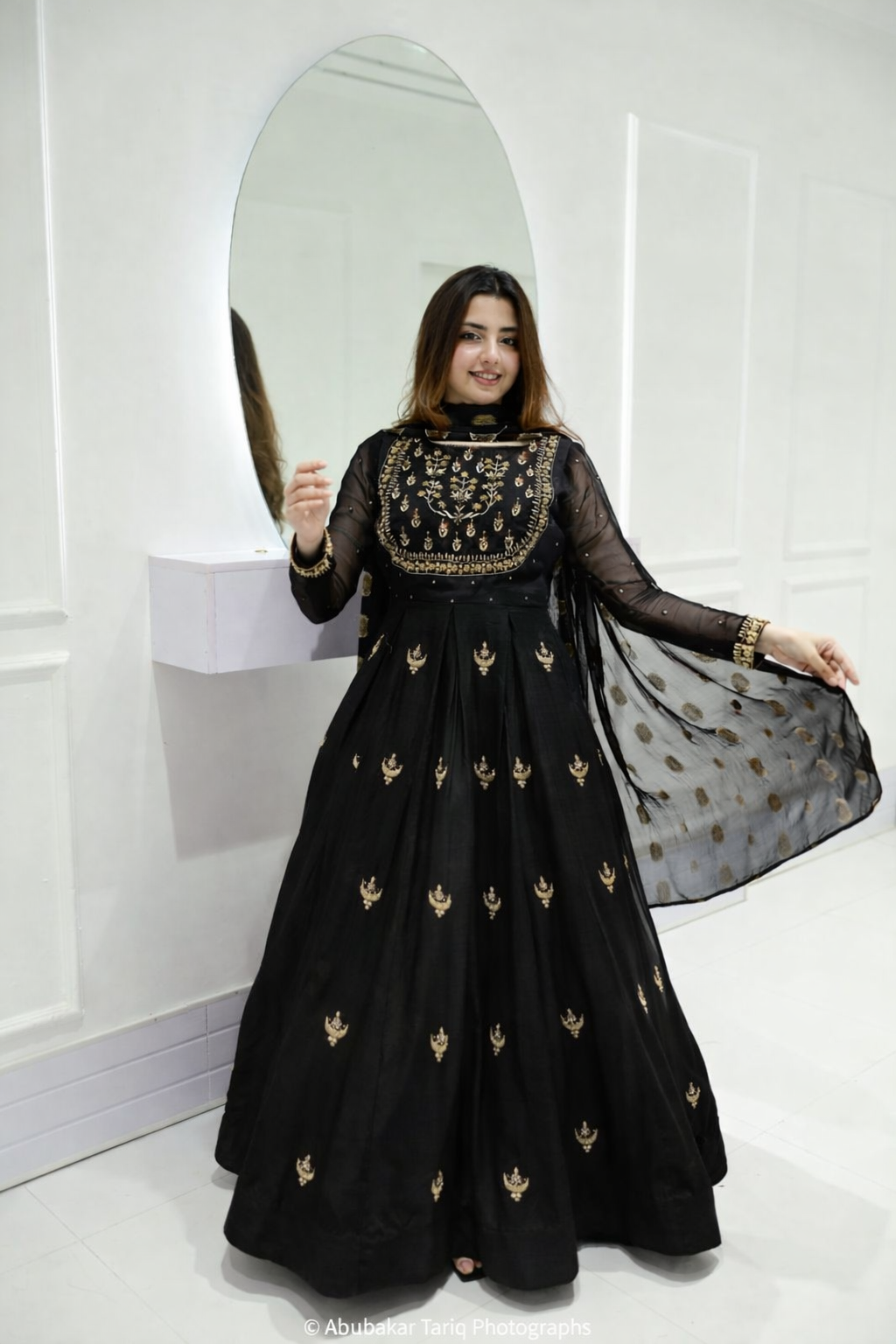 SHEHNAI - 3PC Handwork and CHIFFON EMBROIDERED Maxi SUIT