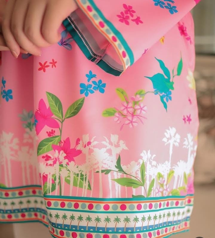 Bloomy Pink 2-Piece Lawn Co-Ord Set