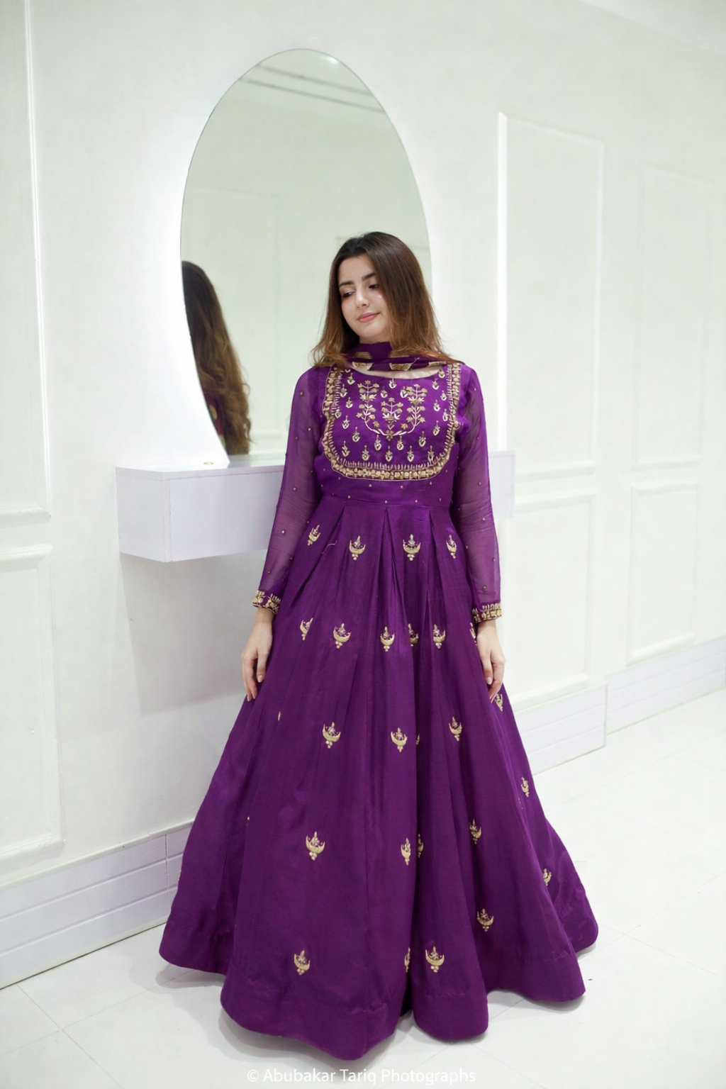 SHEHNAI - 3PC Handwork and CHIFFON EMBROIDERED Maxi SUIT