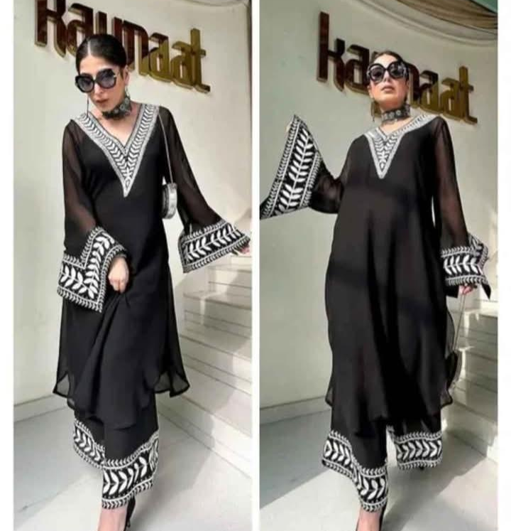 Elegant 2PC Organza Co Ord set