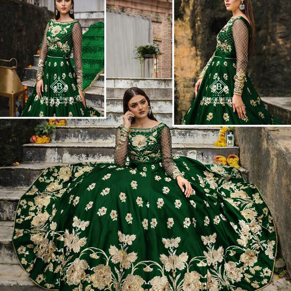 ✨ Luxury 2PC SILK Lehenga Choli | Full Hand Embroidery ✨