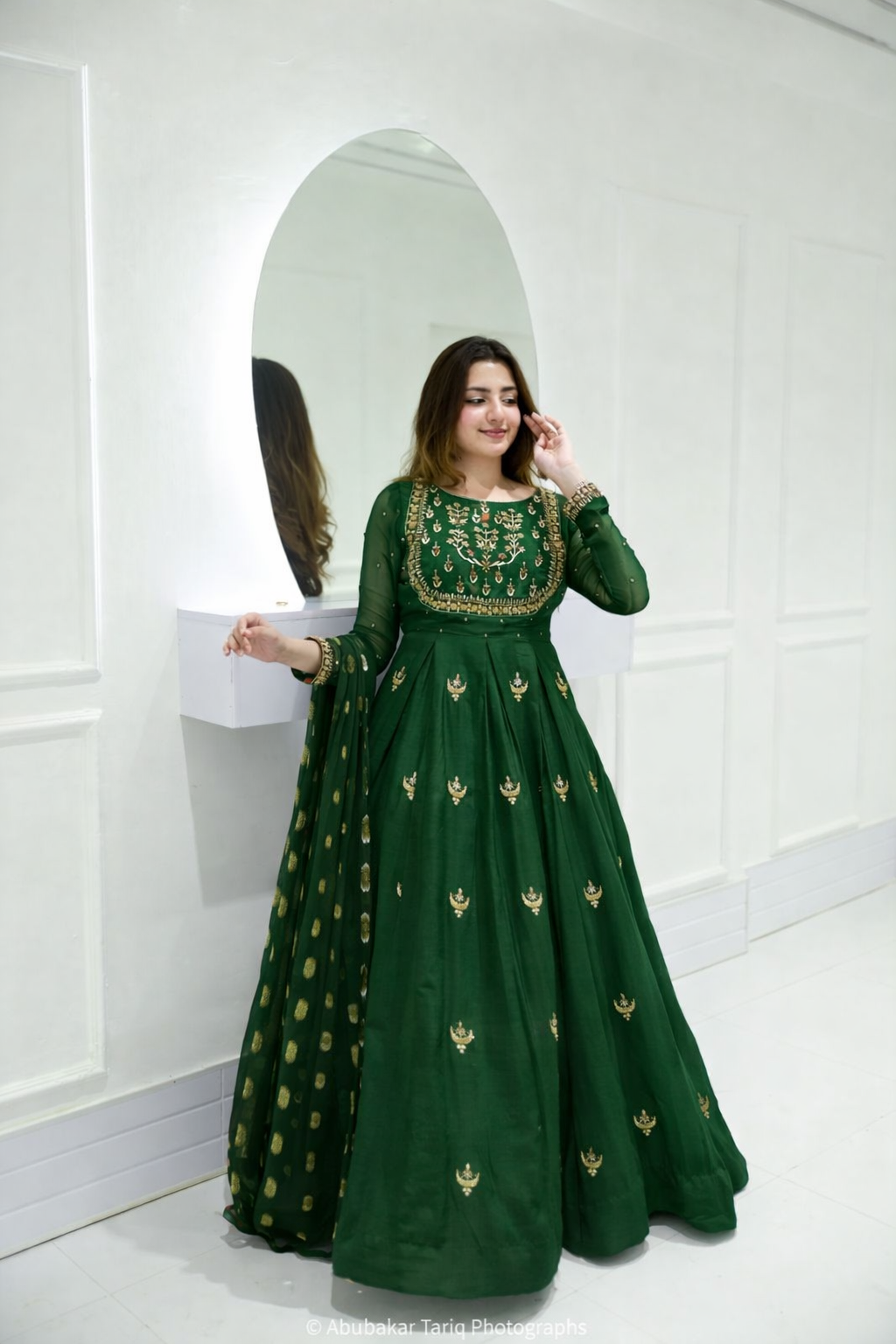 SHEHNAI - 3PC Handwork and CHIFFON EMBROIDERED Maxi SUIT