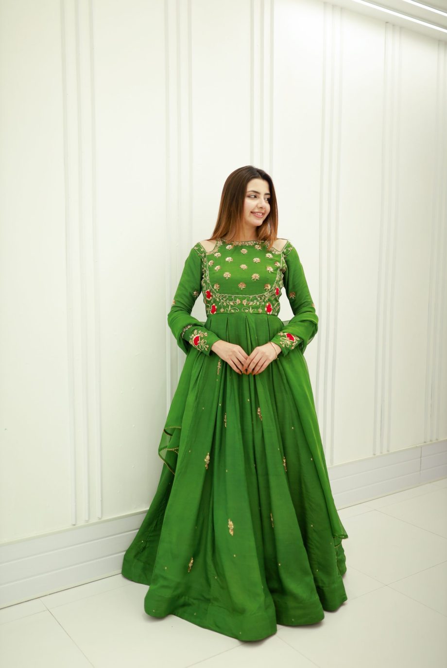 GULMEHER - 3PC CHIFFON EMBROIDERED AND HANDWORK MAXI SUIT